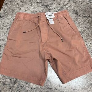 American Eagle Outfitters Men's Dusty Rose Drawstring Shorts